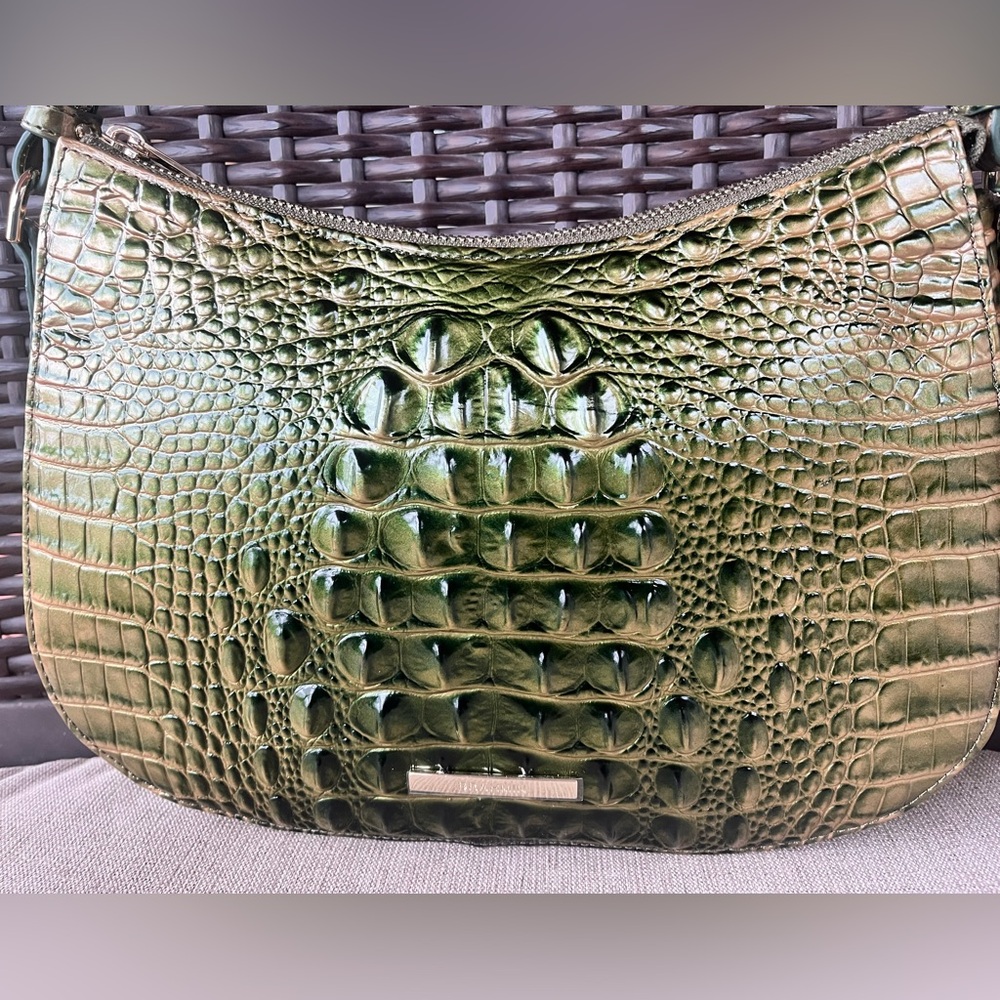 NWT Brahmin SHAYNA in MATCHA GREEN Shoulder Bag